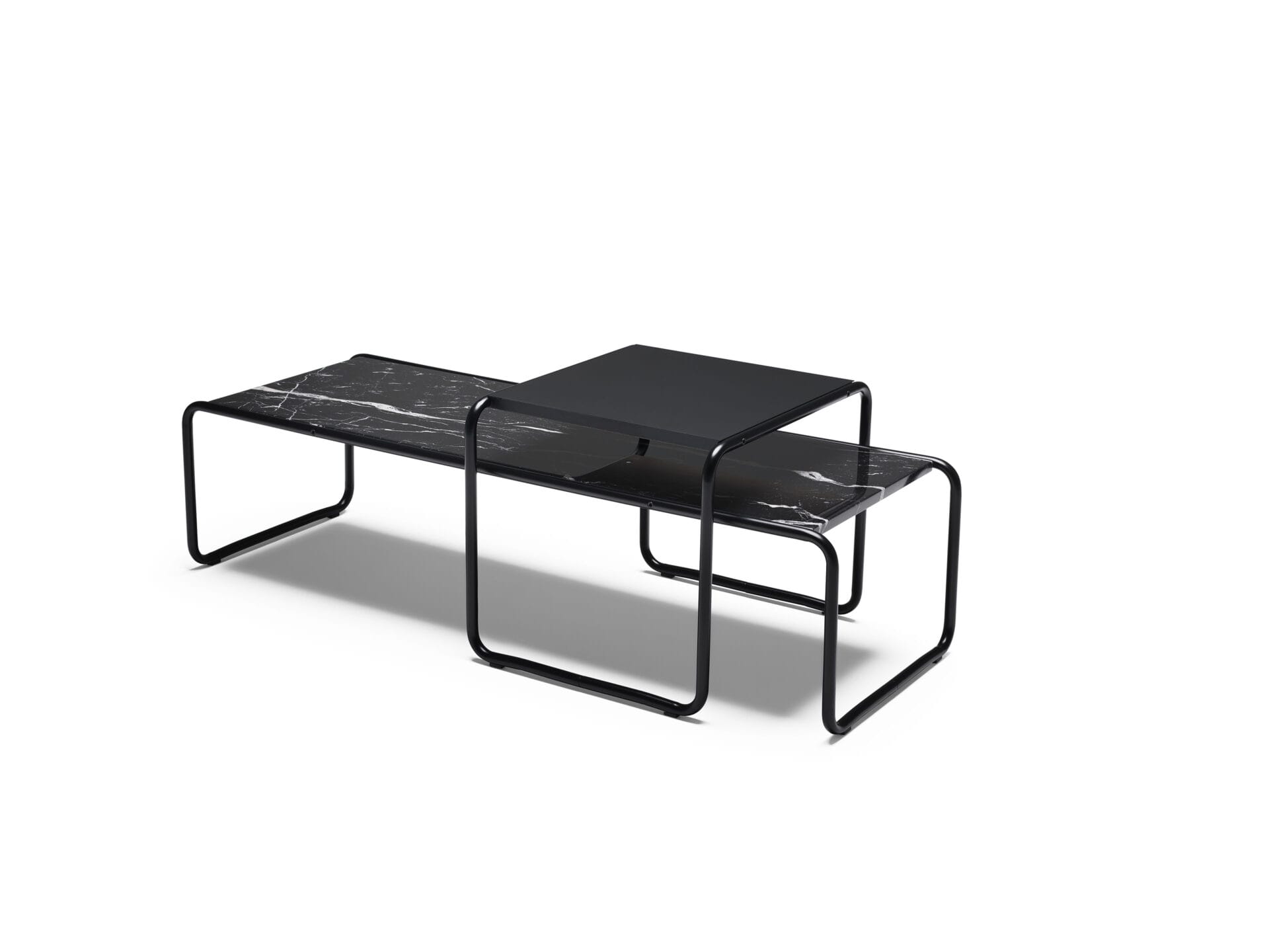 Laccio 2 Coffee Table – Black, MN Nero Marquina Marble (Rich Black w/ White Veins)