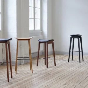 NY11 Counter Stool 65cm, Light Smoked, Ultra Black 41599