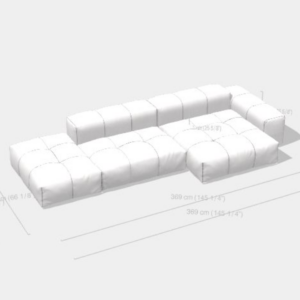 Pixel Sofa Composition 369 cm – Simple 15 - Image 2