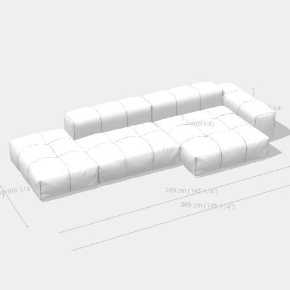 Pixel Sofa Composition 369 cm – Simple 15